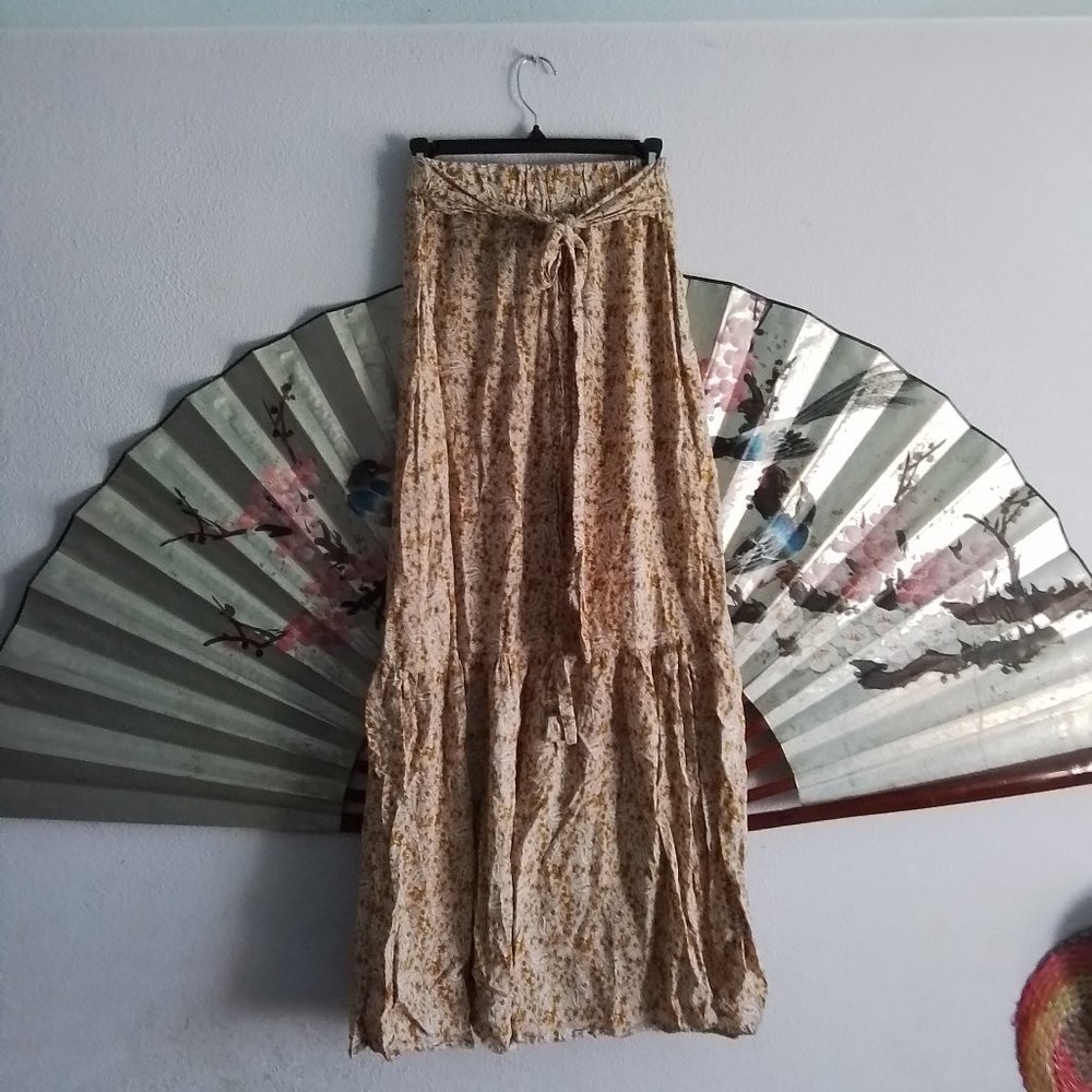 Floral maxi skirt